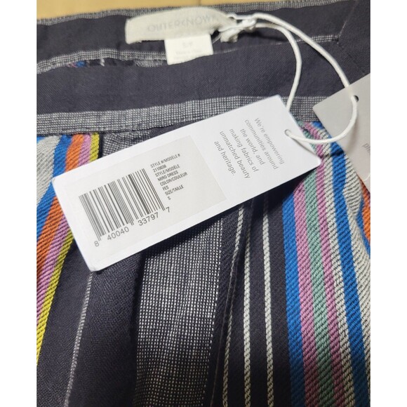 Outerknown Dress Womens Size S Miro Slouchy Sleeve Organic Cotton Multicolor - Picture 5 of 12